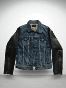 Scotch & Soda. Jacekt jeans-leather (kurtka dzinsowo-skórzana). Rozm. S.