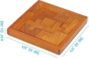 Drewniana łamigłówka puzzle zabawka logiczna Wooden Brain