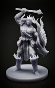 Figurka DnD RPG, druk 3D 16k, Kleryk Tiamat
