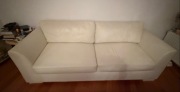 Sofa skóra biała