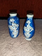 Dwa małe wazoniki a’la chińskie ceramika vintage 