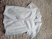 Koszula błękitna r. 122 z krótkim rękawem 