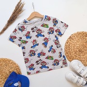 Koszulka H&M 122 128 Super Mario krótki rękaw bluzka tshirt bawełniana