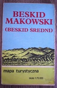 Beskid Makowski (Beskid Średni) Mapa Turystyczna PPWK - z lat .80 tych