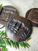 Medal da Vinci Kauko Rasanen tryptyk 1974 rok brąz certyfikat 