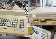 Commodore C64 + Floppy 1541 Zestaw Retro Komputer