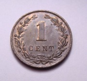 Holandia 1 cent 1892 PIĘKNA!