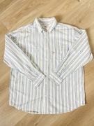 Koszula Levis męska L w paski błękitno biała