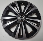 4 x Kołpak 13 cali srebrno-czarny z emblematem Nissan