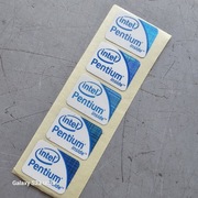 Oryginalna Naklejka Intel Pentium Inside 25x18mm 20x15mm emblemat logo