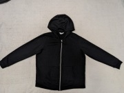 Czarna zasuwana bluza dresowa z kapturem Primark XL