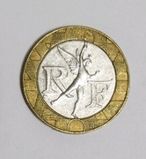 1991 Francja moneta Liberte Egalite Fraternite 10F RF 