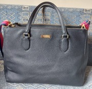 Kate Spade New York czarna torebka skórzana shopperka skóra naturalna tote