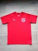 Czerwona koszulka T-shirt Puma FSV Vohwinkel r.152