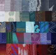 Poszewka na poduszkę patchwork z chust Natibaby Pellicano Mokosh Oscha 