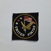 Naszywka United States - guma na materiale