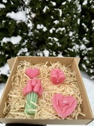 Świeczka Zestaw Box Prezent Urodziny Walentynki Dzień Babci, Matki