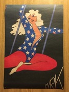 1975 Cyrk Trapez Dziewczyna Plakat Witold Janowski