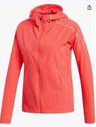 Adidas running kurtka do biegania s 36 malinowa czerwona lekka kaptur