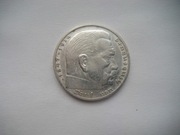 MONETA Niemcy - III Rzesza - 2 Marki 1937 r. HINDENBURG  - Srebro