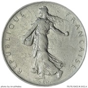 1 frank 1965, Francja 