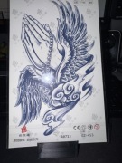 14 dni Tatuaż półtrwały ziołowa dziara jagua 18x11cm tymaczasowy