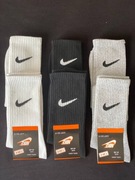 Zestaw 6 par świąteczny długich uniwersalnych skarpet NIKE 41-45 prezent