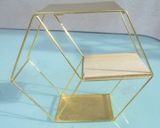 Półka metalowa złota, elegancka