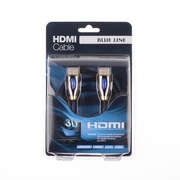 Przewód kabel HDMI - HDMI BL 150cm v1.4 czarno-niebieski NYLONOWY