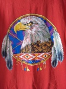 Vintage T-shirt uniseks łapacz snów styl Indian Southwest orzeł bielik.  XC