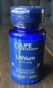 Lithium. Orotan litu 10 mg. LIFE Extension - 100 tabletek Lithium orotate.