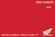 INSTRUKCJA OBSLUGI HONDA FORZA 750 NSS 750 2025r j.POLSKI