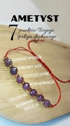 Bransoletka SIÓDEMKA z AMETYSTEM 