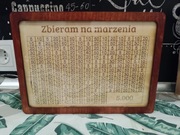 Skarbonka do wykreślania 