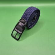 Pasek do spodni eleganckich i jeansów pleciony z gumy granatowy rozciągliwy