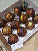Bombki na choinkę, bombki brokatowe, ozdoby świąteczne, 
