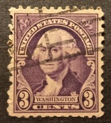 3 cent George Washington 