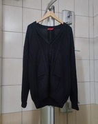 Sweter sweterek XXL Swallow z warkoczem classic elegancki czarny ciemny sz