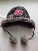 H&M uszatka ciepła czapka dziecięca r 80