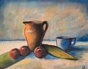 Aucja BCM 'Martwa natura" pastel obraz autorski