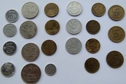 Zestaw 22 szt polskich monet głównie PRL -obiegowe i mennicze