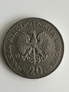 Moneta 1 szt lot 20 zł Nowotko 1976 rok PRL