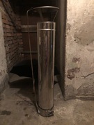 Rura kominowa do montażu na dachu.Stal nierdzewna.