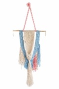 Makrama kwietnik wiszacy na doniczke boho handmade duzy 117 cm
