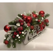 ŚWIĄTECZNY STROIK NA STÓŁ DRZWI BOŻE NARODZENIE