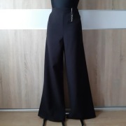 Boohoo czarne spodnie high waist wide leg szeroka nogawka 48/20/4XL