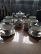 Serwis Kawowy Porcelana Wawel "róża"