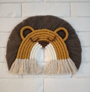 Tęcza, makrama, ozdoba do pokoju dziecięcego