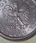 10 GROSZY 2000 - DATA CYFRY PRZESUNIĘCIE 