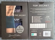 TOP SECRET Special Edition bokserki męskie 2-pak, rozmiar L (90-94 cm)